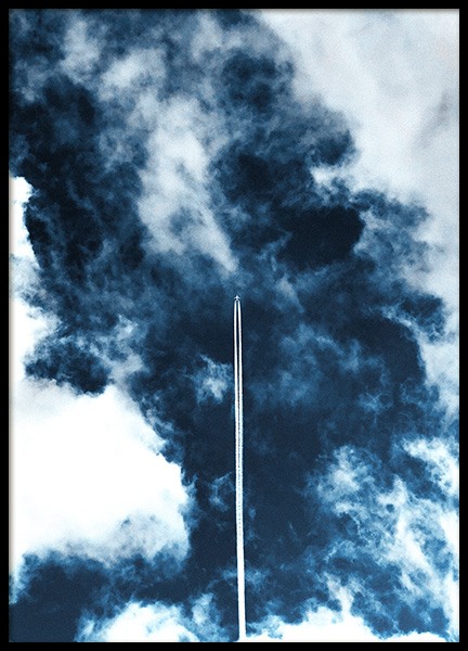 Airplane in Sky Affiche dans le groupe Affiches / Nature chez Desenio AB (11822)