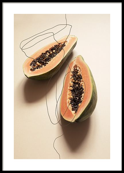 Papayas Affiche dans le groupe Affiches / Affiches cuisine chez Desenio AB (12820)