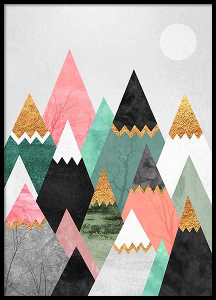 Pretty Mountains Affiche dans le groupe Affiches / Graphisme chez Desenio AB (2379)