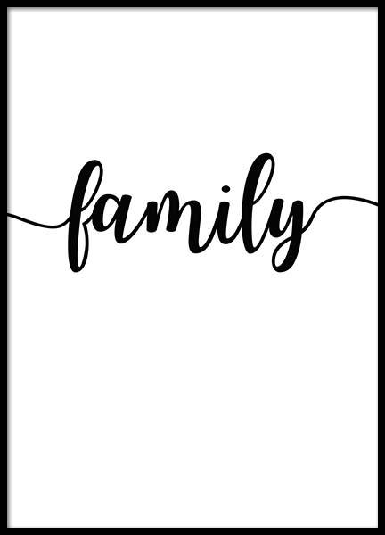 Family Affiche dans le groupe Affiches / Affiche citation chez Desenio AB (2407)