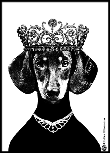 Poster avec chien par Lisa Bengtsson