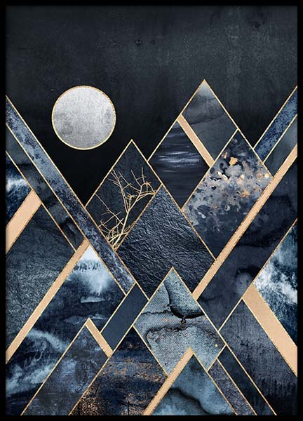 Stormy Mountains Affiche dans le groupe Affiches / Art chez Desenio AB (pre0020)