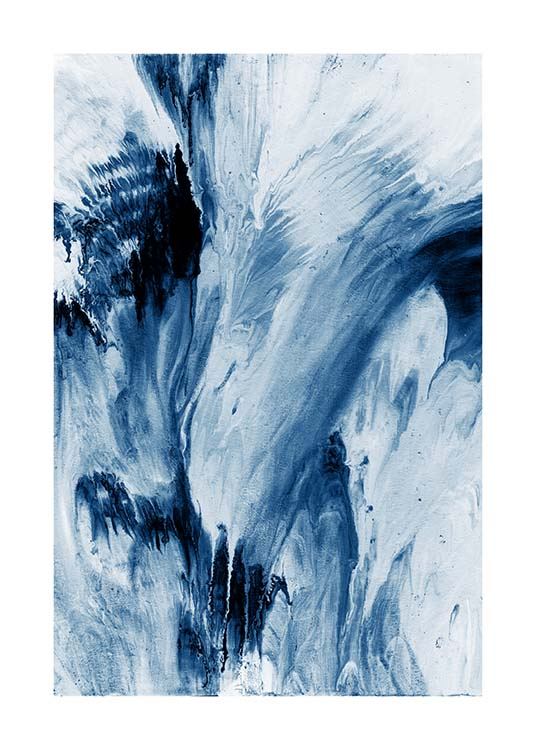 Abstract Blue Affiche / Art chez Desenio AB (10273)