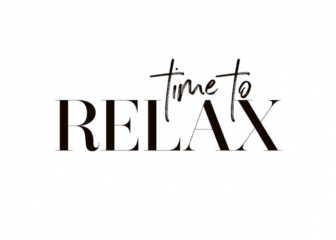 Time To Relax Affiche / Affiche citation chez Desenio AB (10368)