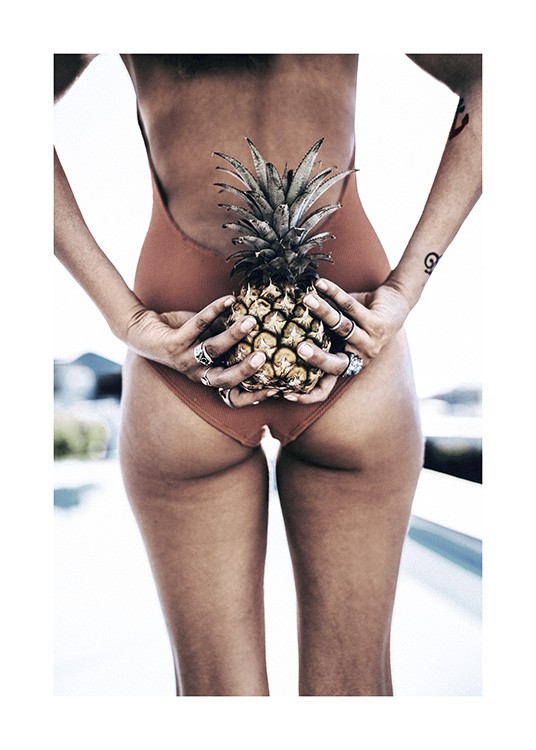 Pineapple Girl Affiche / Photographie chez Desenio AB (10662)