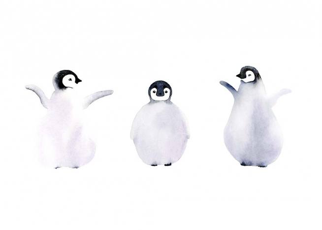 Three Penguins Affiche / Art chez Desenio AB (10685)