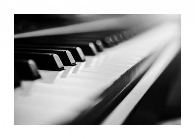 Piano Affiche / Noir et blanc chez Desenio AB (10721)