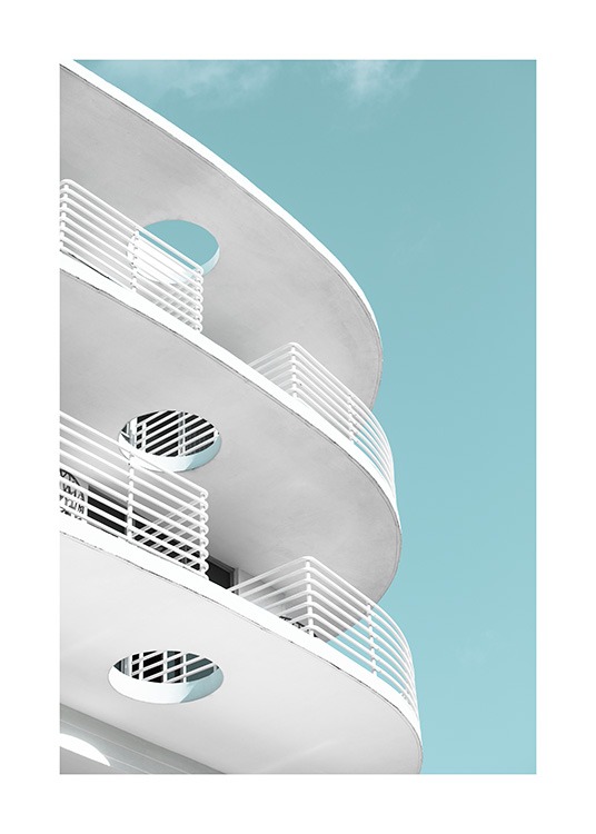 Art Deco Ocean Drive Affiche / Architecture chez Desenio AB (10766)