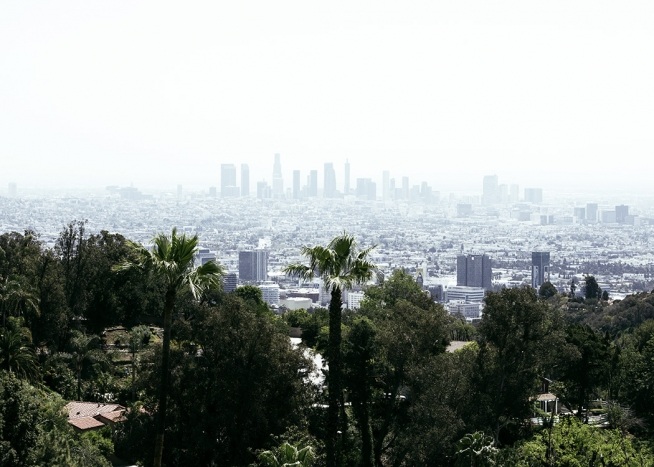 Skyline of Los Angeles Affiche / 50x70 cm chez Desenio AB (10787)