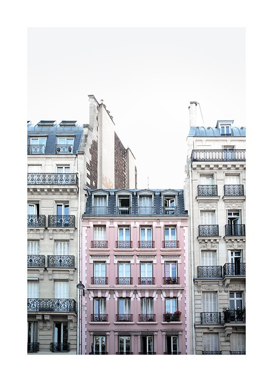 Pink Facade in Paris Affiche / Photographie chez Desenio AB (11348)