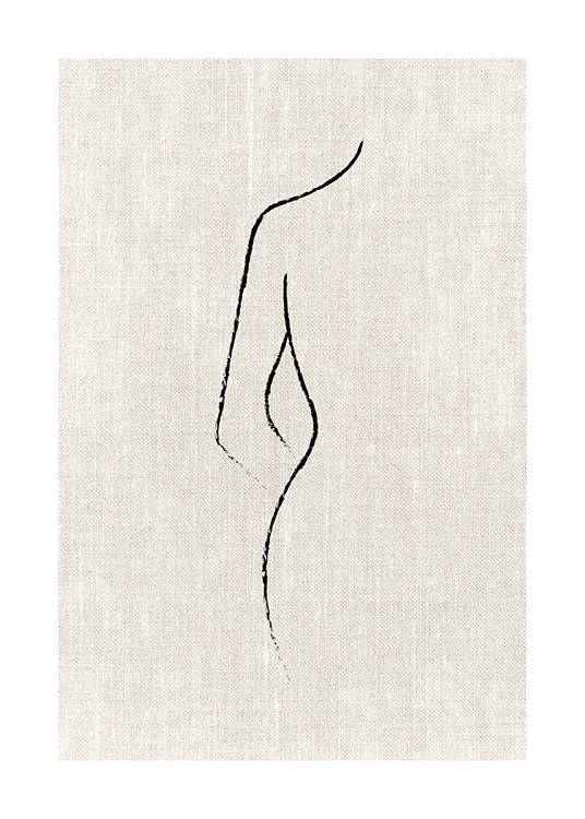 Texture Line Curve Affiche / Art chez Desenio AB (11430)