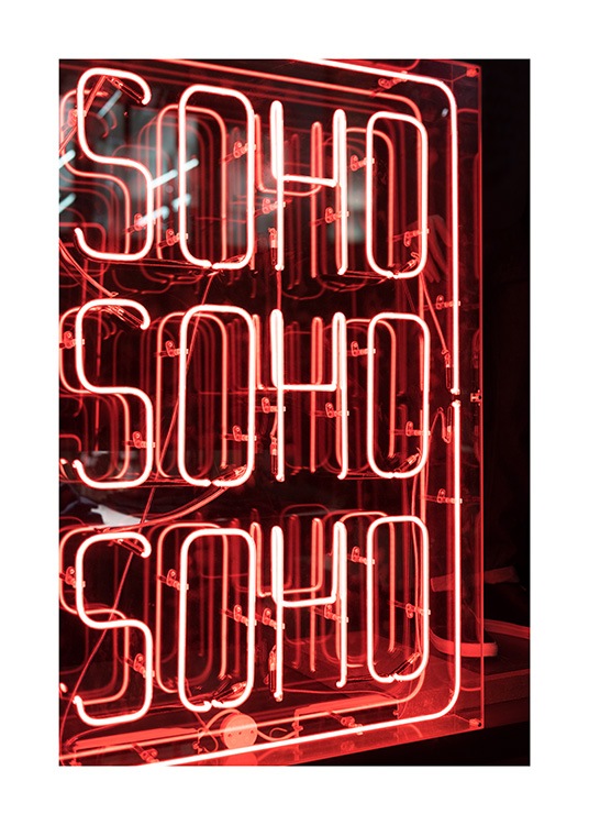 Neon Soho Affiche / Photographie chez Desenio AB (11814)