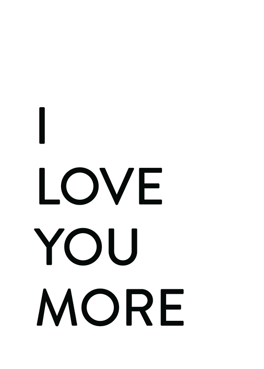 Each Day I Love You No2 Affiche / Affiche citation chez Desenio AB (12009)