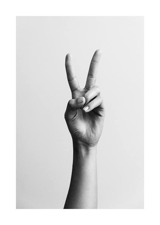Peace Sign Affiche / Photographie chez Desenio AB (12334)
