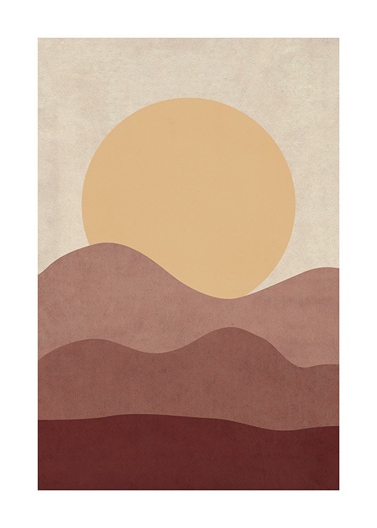 Sunrise Illustration Affiche / Nature chez Desenio AB (12400)