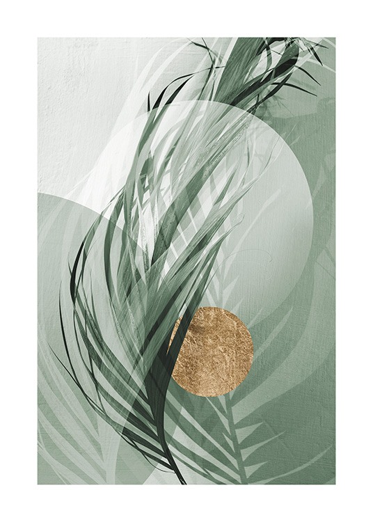 Graphic Palm Leaf No1 Affiche / Photographie chez Desenio AB (12587)