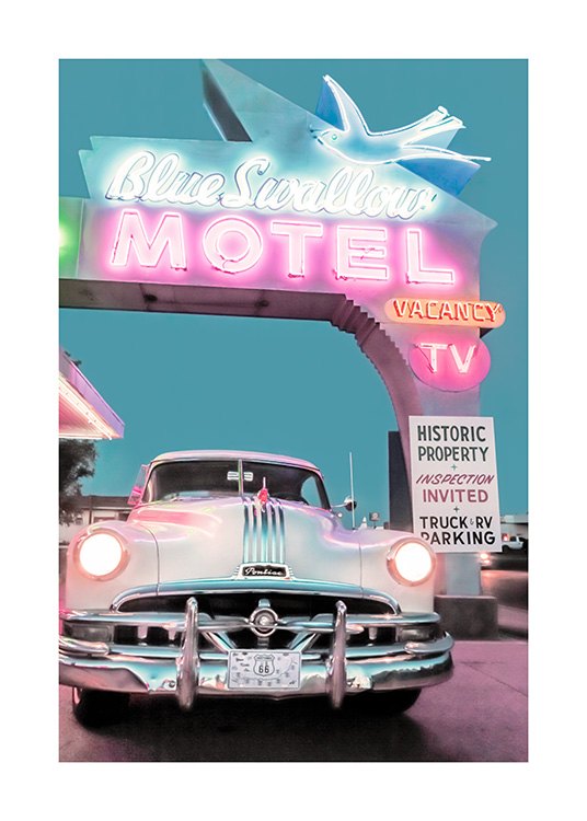 Blue Swallow Motel Affiche / Photographie chez Desenio AB (12774)