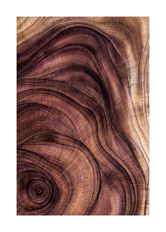  - Formes et lignes issues du bois qui créent un motif tournoyant
