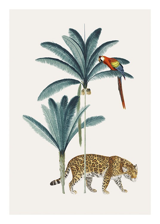Royal Botanical Leopard Affiche / Animaux sauvages chez Desenio AB (13735)