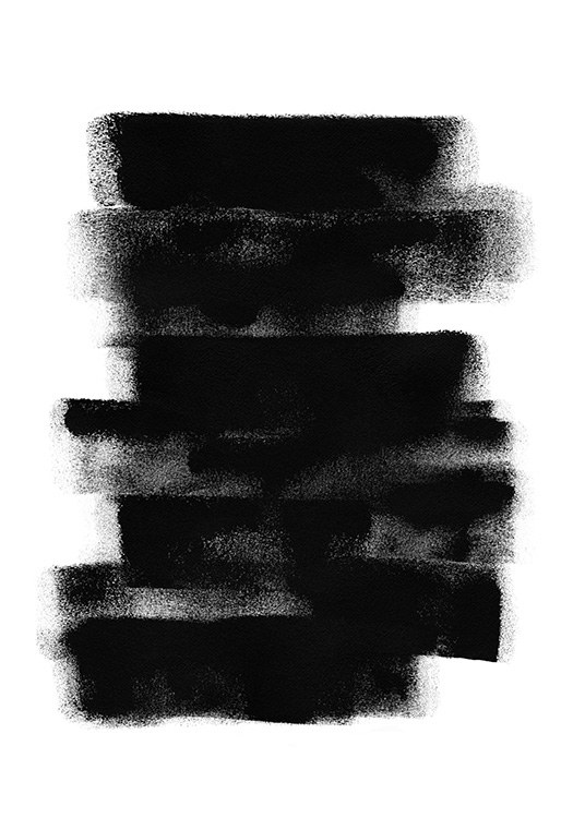 Paint it Black No2 Affiche / Art abstrait chez Desenio AB (13816)