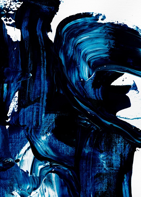 Blue Painting No1 Affiche / Art abstrait chez Desenio AB (13841)