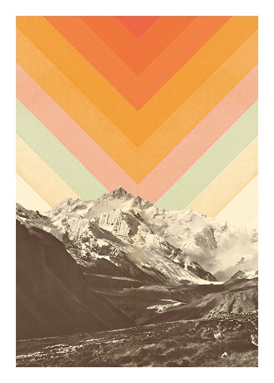 Mountainscape No1 Affiche / Vintage chez Desenio AB (13922)