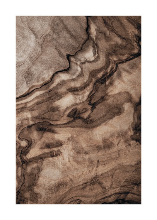  – Photographie en gros plan d’un morceau de bois, avec des stries dessus