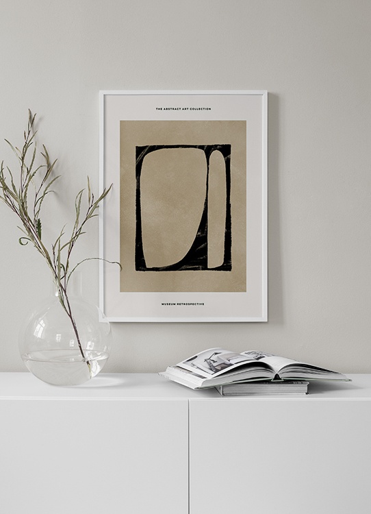 Black And Beige Affiche Art Abstrait Desenio Fr Black And Beige Affiche Art Abstrait Desenio Fr