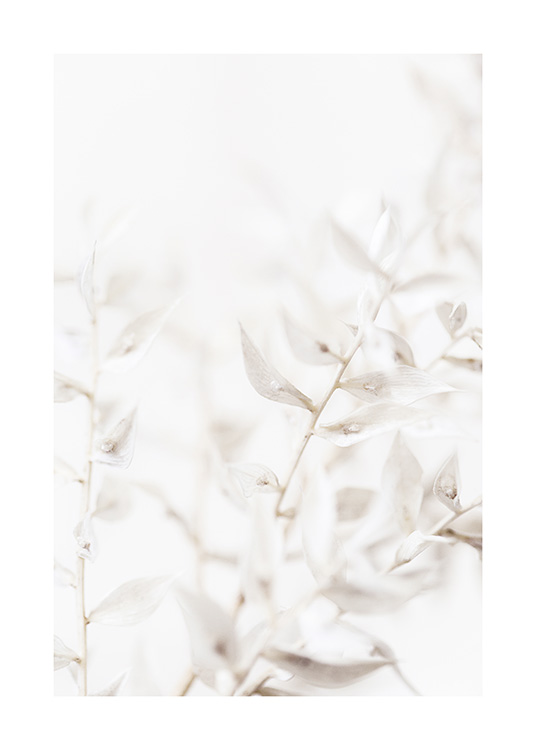  – Photographie en gros plan d’un ensemble de feuilles blanches sur un fond gris clair