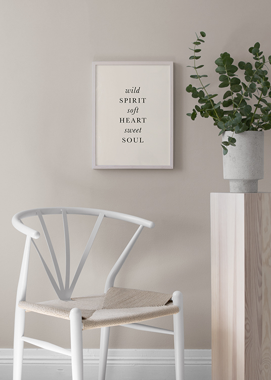 Wild Spirit Affiche Citation Sur L Esprit Libre Desenio Fr