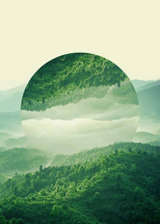Reflected Forest Affiche / Nature chez Desenio AB (2039)