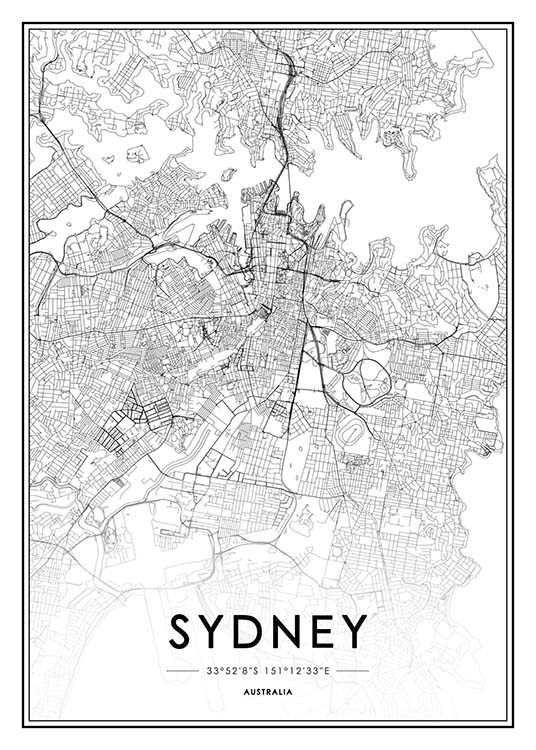 Sydney Affiche Sydney Australie Desenio Fr