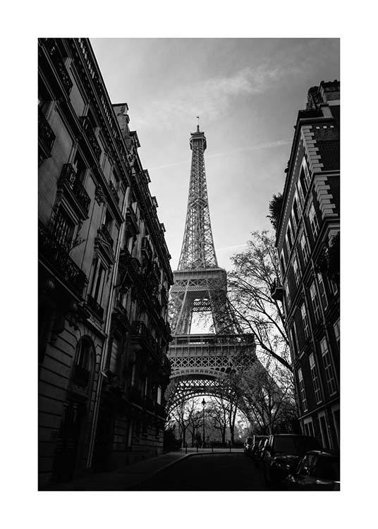 Street Of Paris Affiche / Noir et blanc chez Desenio AB (2446)