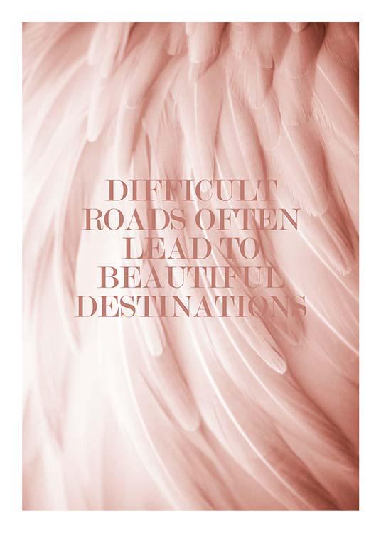 Beautiful Destinations Affiche / Affiche citation chez Desenio AB (2650)