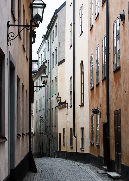 Stockholm Old Town No1 Affiche / Architecture chez Desenio AB (2879)