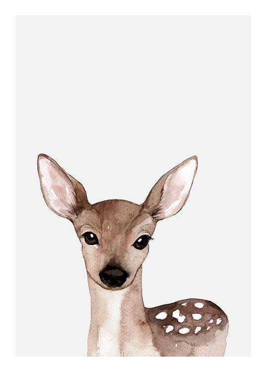 Little Deer Affiche / Posters pour enfants chez Desenio AB (3369)