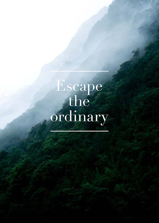 Escape The Ordinary Affiche / Affiche citation chez Desenio AB (3860)