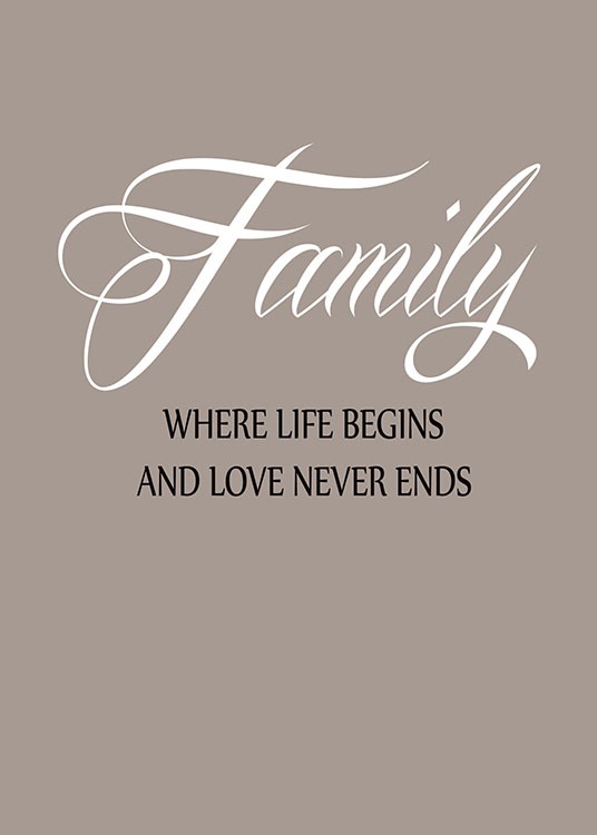 Family Love, Affiches / Affiche citation chez Desenio AB (7370)