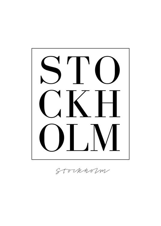 Stockholm Serif, Poster / Affiche citation chez Desenio AB (7734)