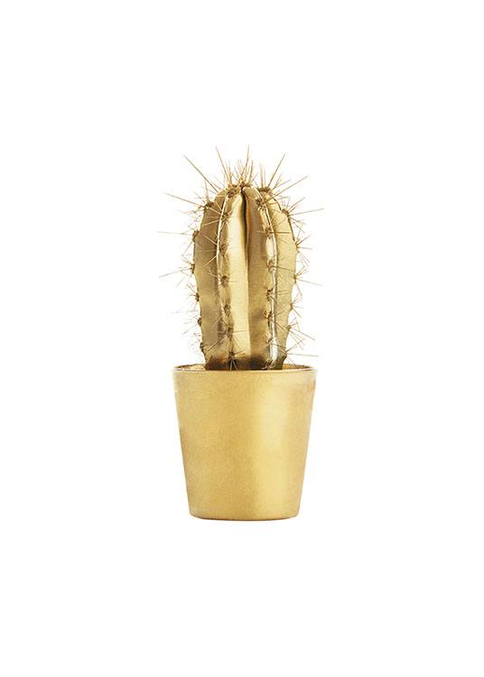 Gold Cactus, Affiche / Graphisme chez Desenio AB (7893)