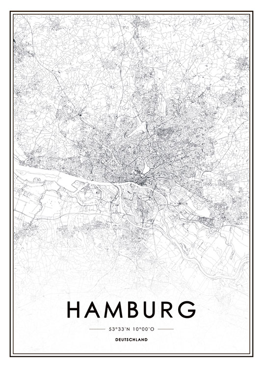 Hamburg, Affiche / Cartes et villes chez Desenio AB (8277)