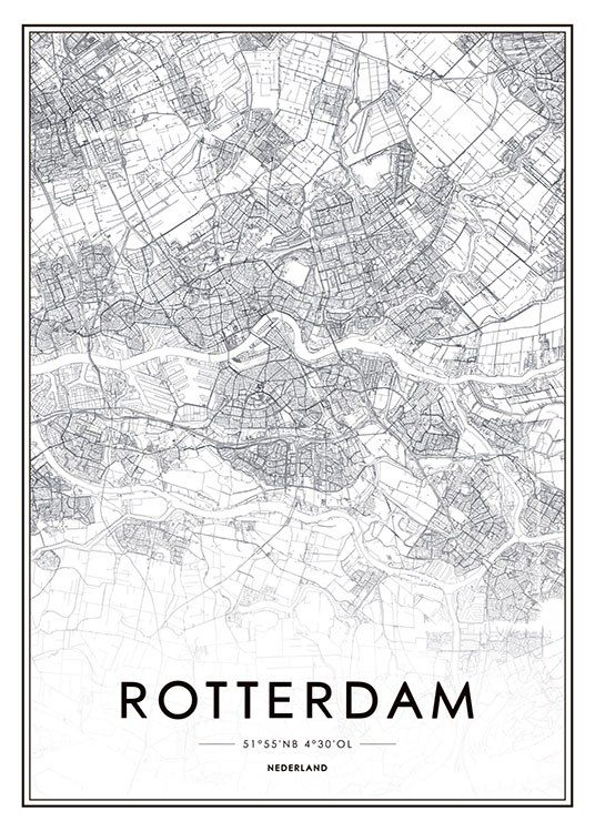 Rotterdam, Affiche / Cartes et villes chez Desenio AB (8279)