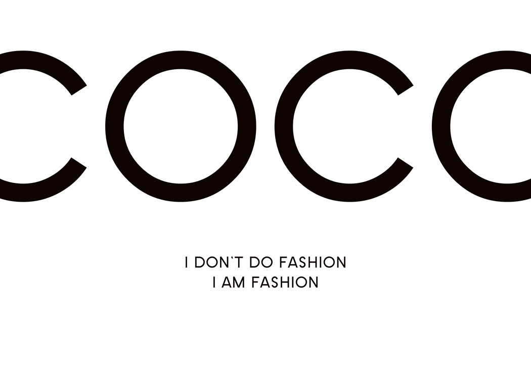 I Am Fashion, Affiche / Affiche citation chez Desenio AB (8432)