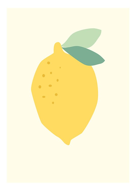 Lemon, Affiche / Posters pour enfants chez Desenio AB (8464)