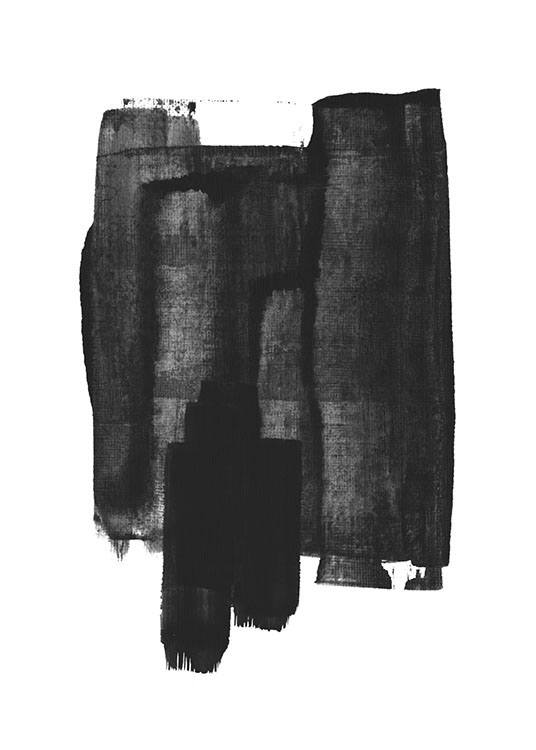 Ink Texture Affiche / Noir et blanc chez Desenio AB (8662)