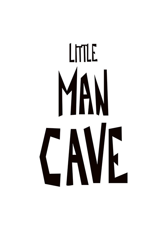 Little Man Cave Affiche / Posters pour enfants chez Desenio AB (8875)