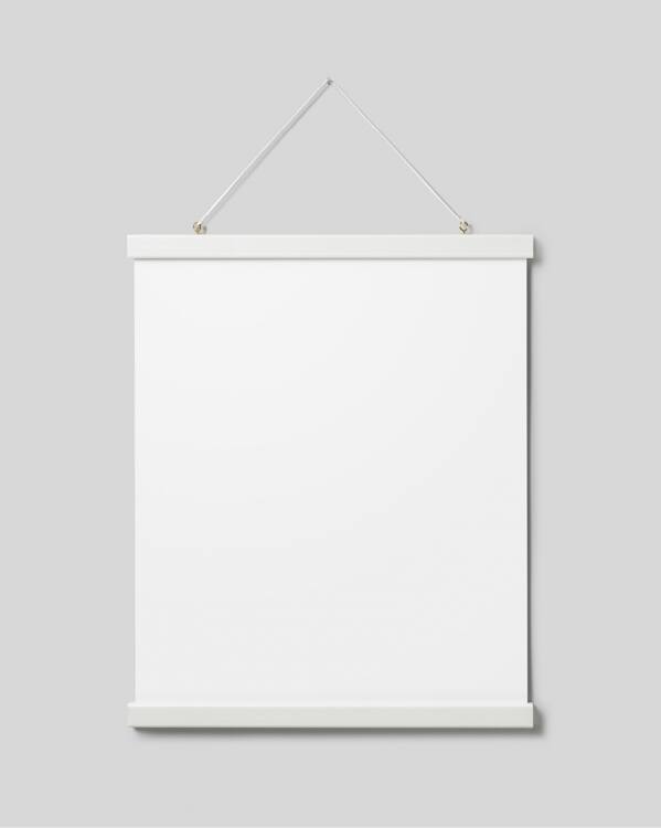  - Porte-affiche blanc avec fixation magnétique, 41 cm