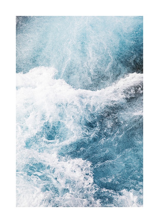  - Photographie aérienne de l'écume dans un océan bleu