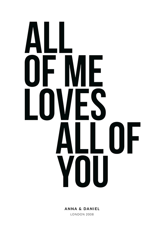 All of Me Personal Affiche / Typographie chez Desenio AB (pp0243)