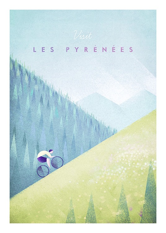 Les Pyrenees Affiche / Vintage chez Desenio AB (pre0039)